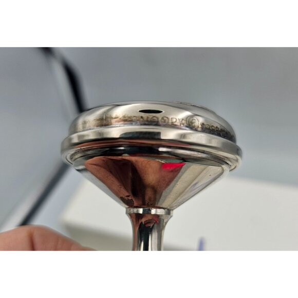 Vintage Godinger Peanuts Snoopy Weight Lifting Silver Plated Baby Rattle No Box - Picture 7 of 11